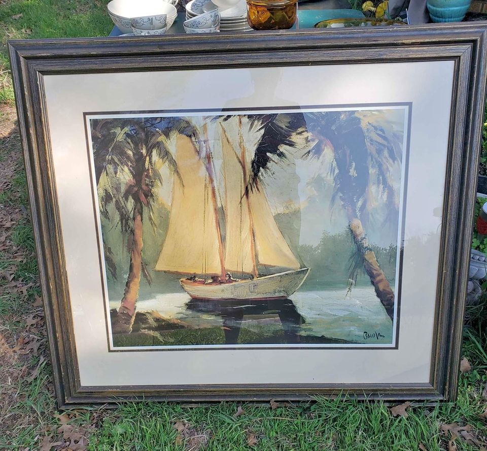 Framed Sailboat Print